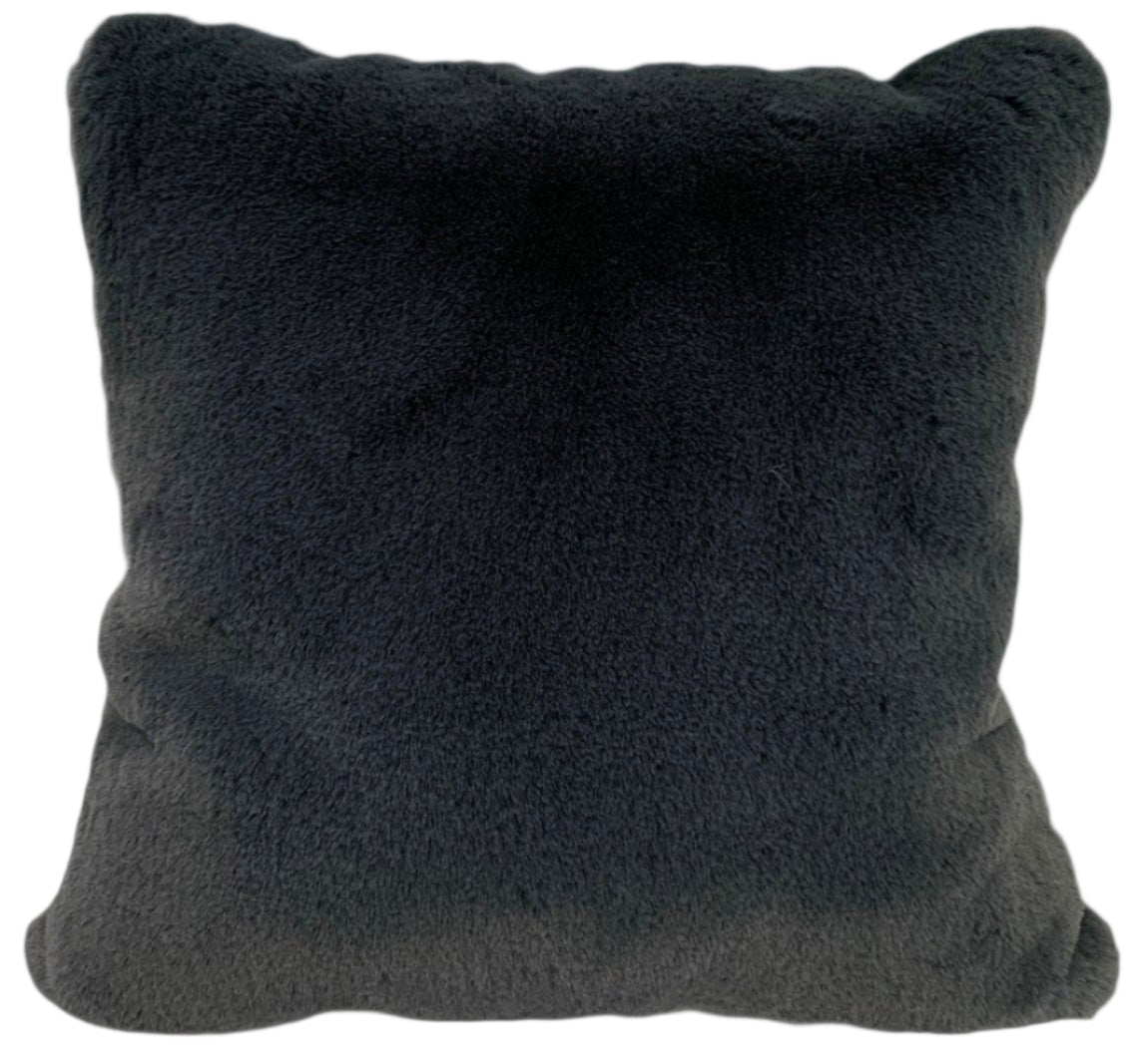 Chinchilla Feel Faux Fur Pillow by Rug Factory Plus