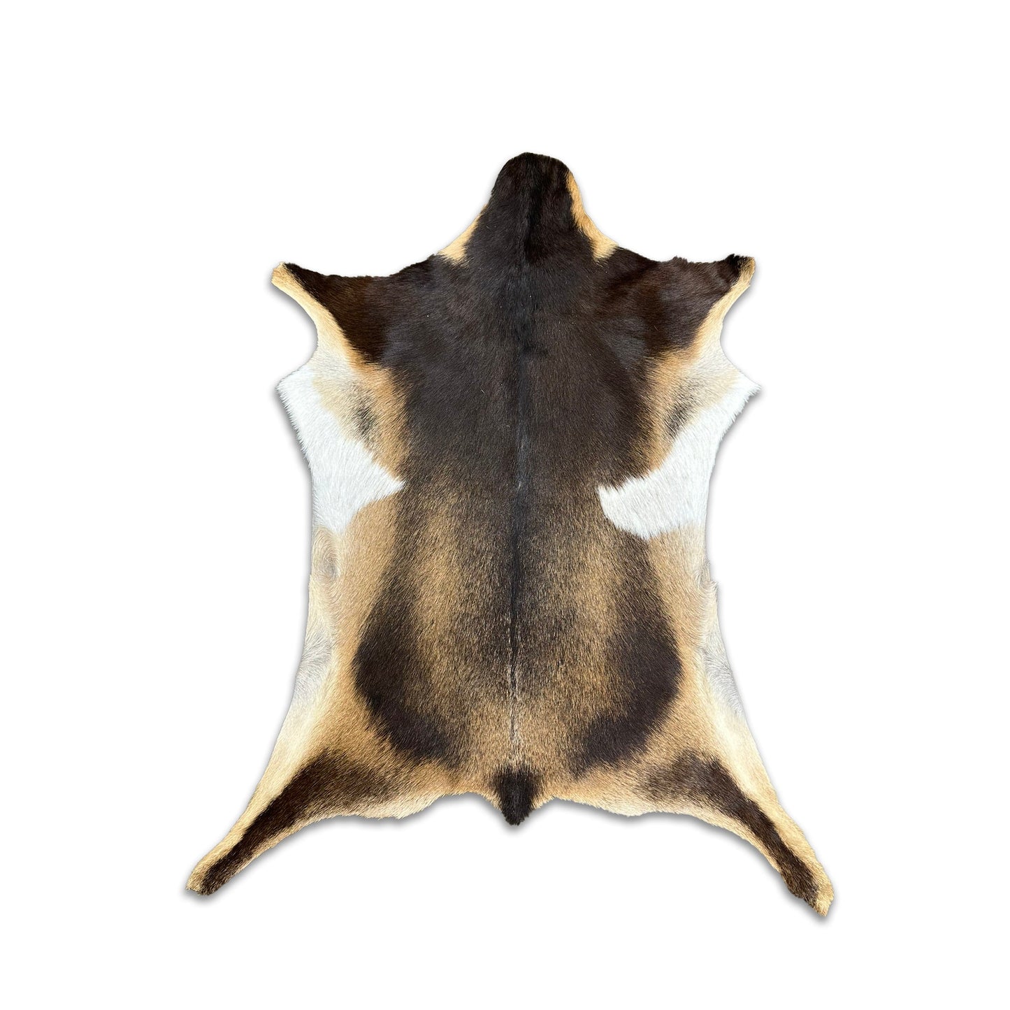 Authentic Leather Hides, Goat Leather Hide Area Rug, Assorted Natural