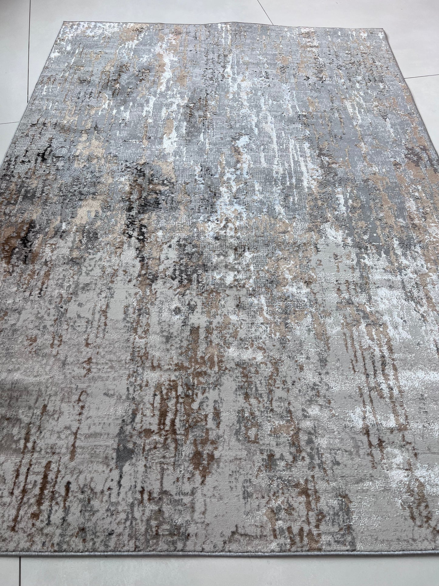 Devo Celestial Whispers Area Rug, Platinum & Gray