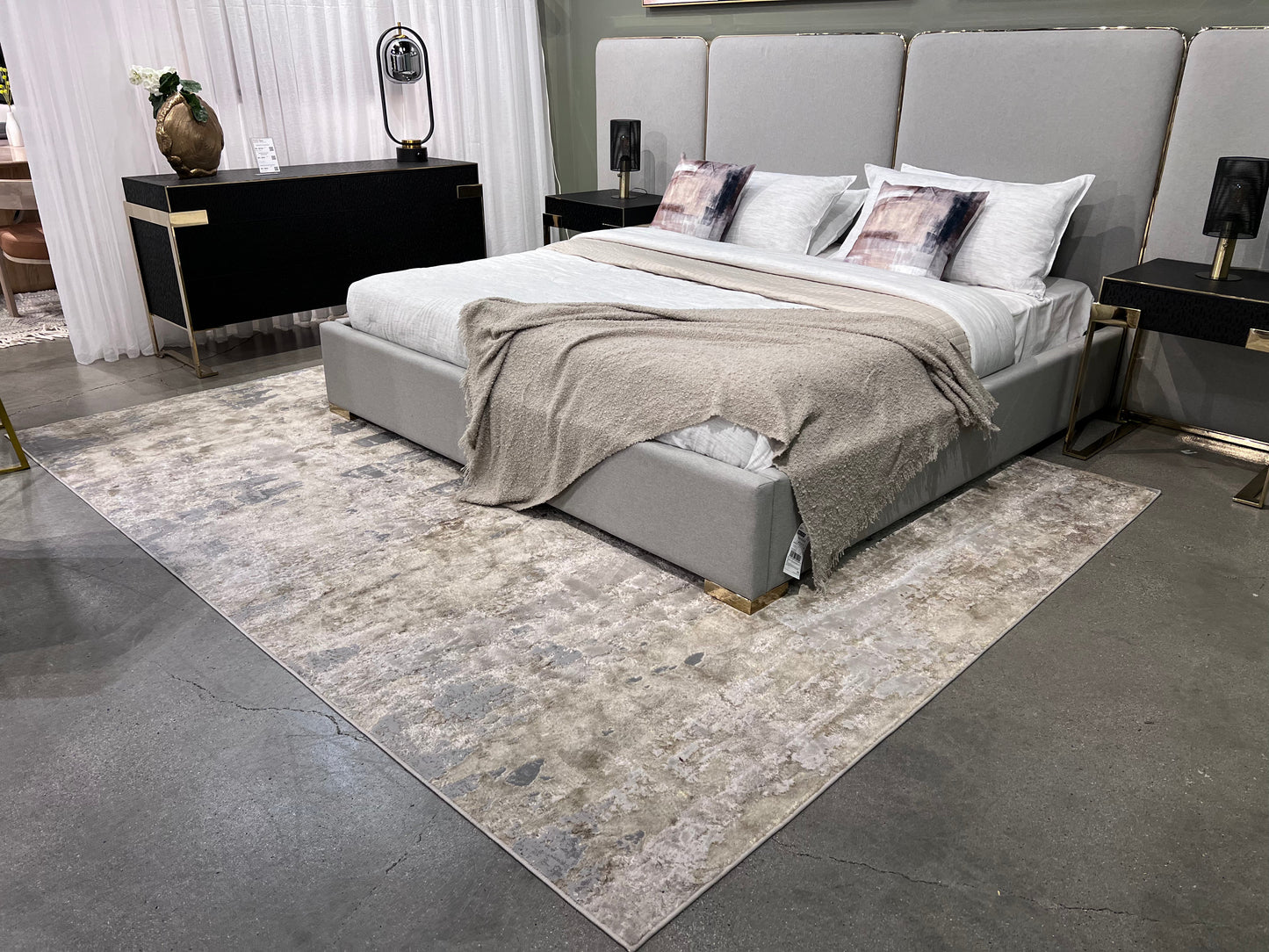 Maximus Emotion Indoor | Outdoor Area Rug, Beige & Gold