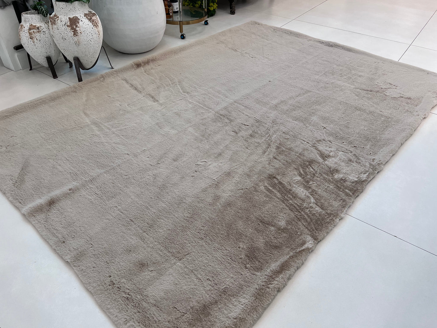 Bella Luxury Faux Fur Area Rug, Assorted Colors