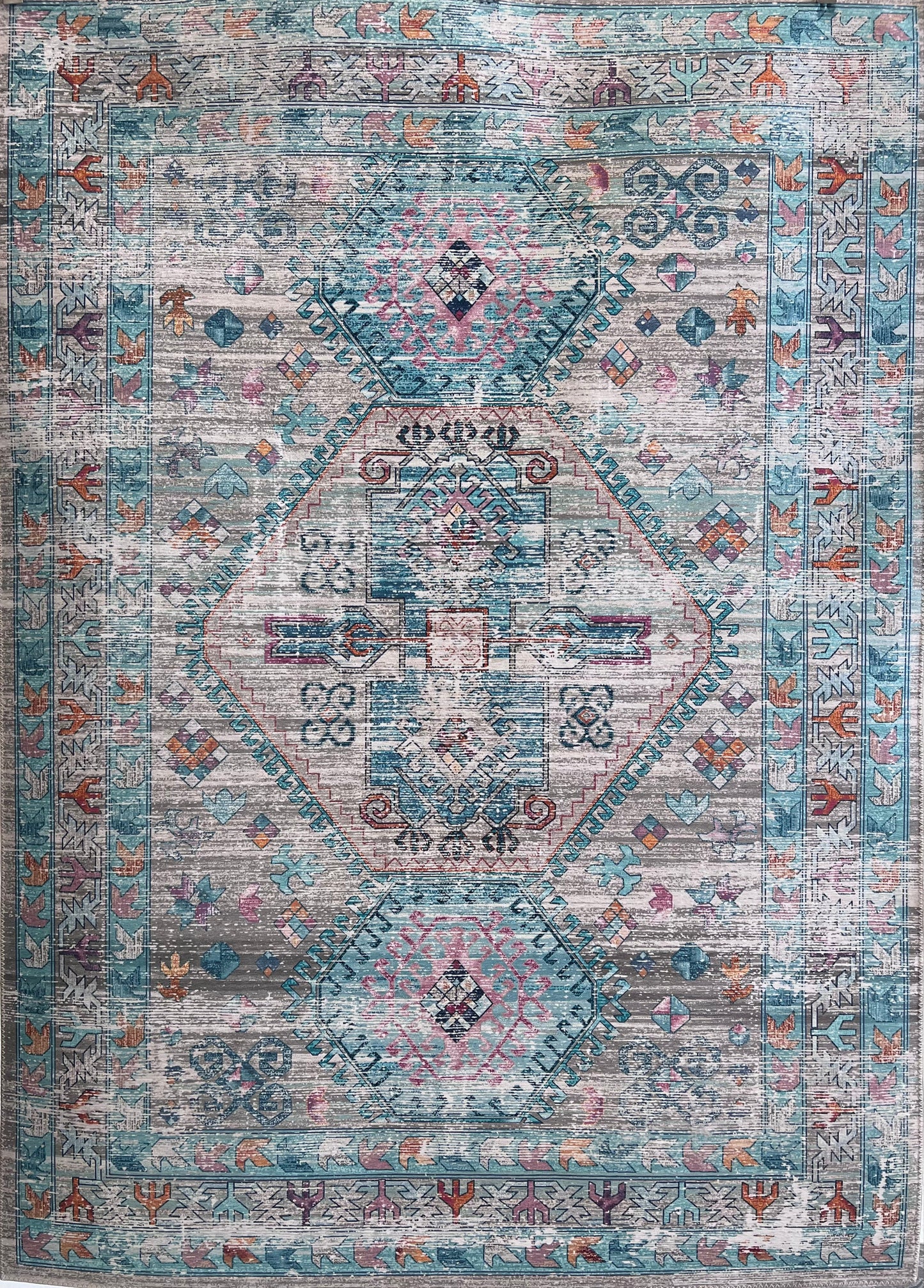 Elevate Persianesque III Area Rug, Turquoise