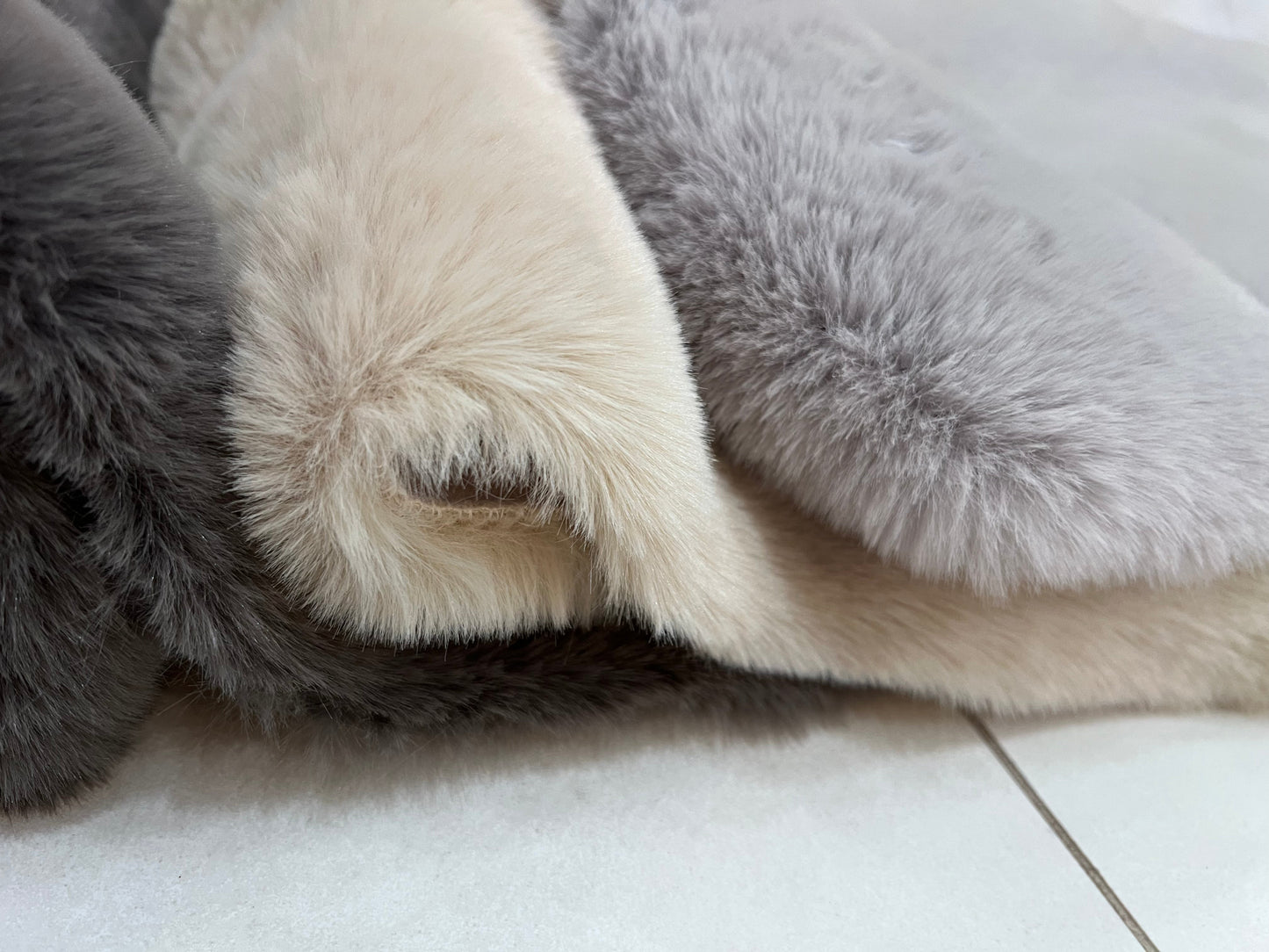 Bella Luxury Faux Fur Area Rug, Assorted Colors