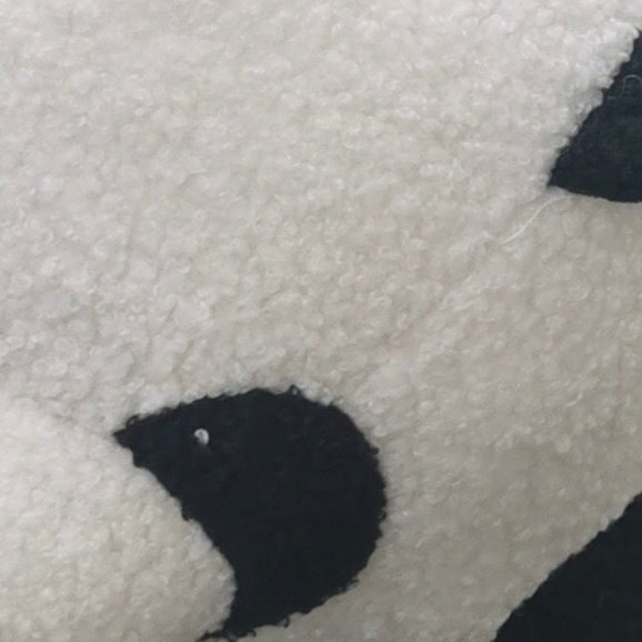 Cuddle Companions, Panda Throw Pillow, Black & White