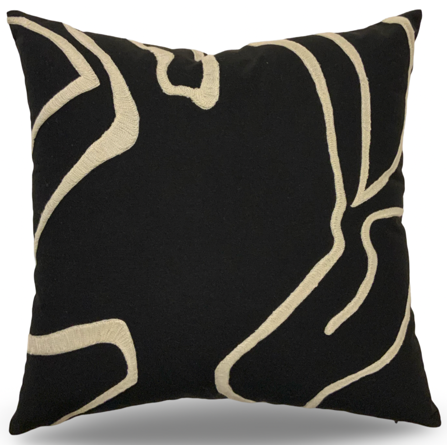 VIVA Aari Embroidered Casement Throw Pillow, Assorted Multicolor