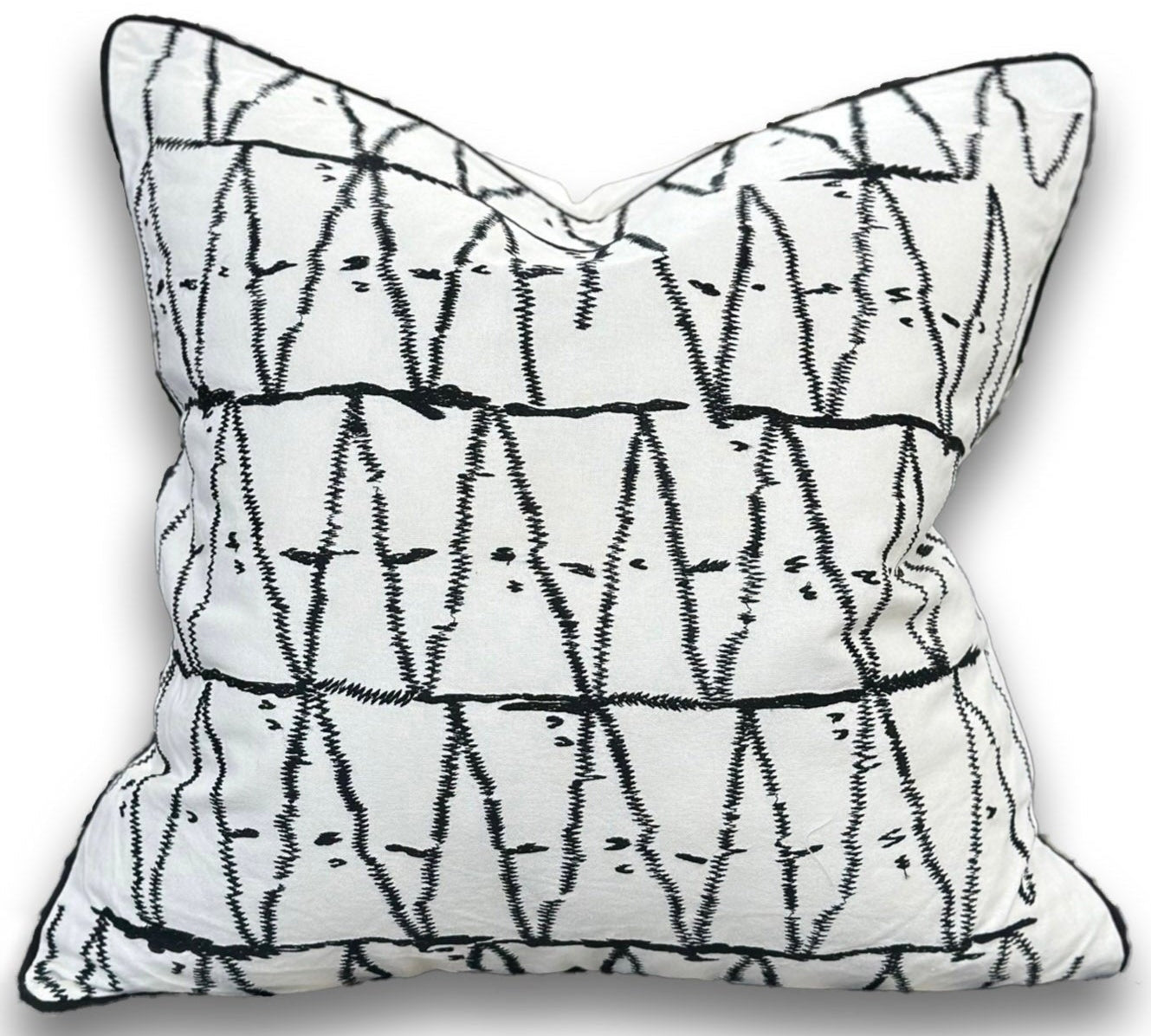 VIVA Aari Embroidered Casement Throw Pillow, Assorted Multicolor