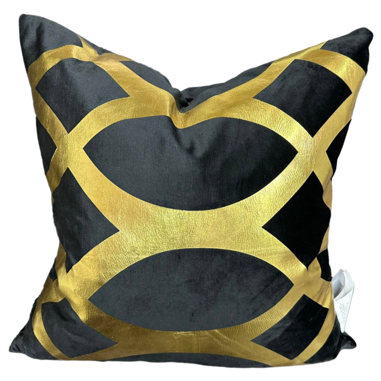 VIVA Metallic Velvet Throw Pillow w/ Down Feathers, Assorted Multicolor