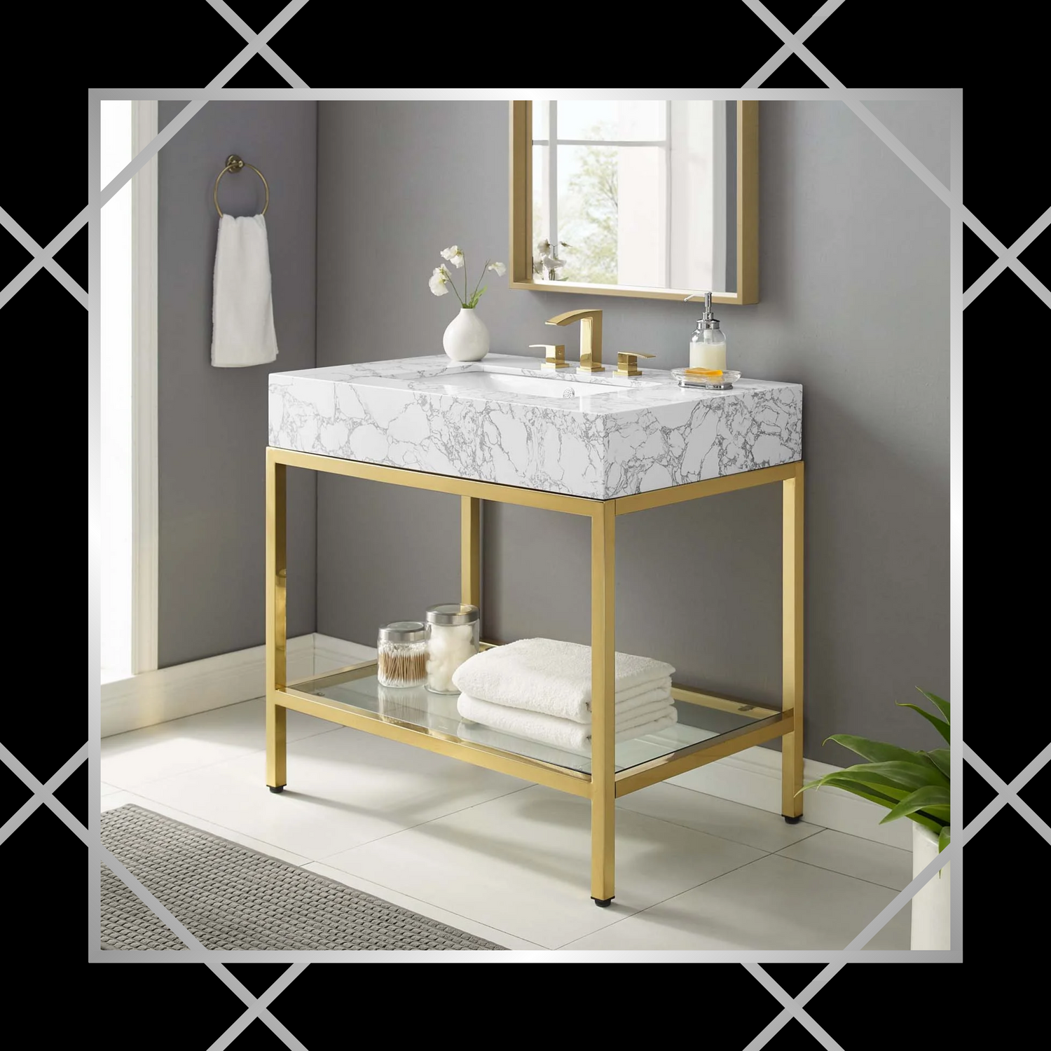 Bathroom Vanities and Fixtures: From sleek and stylish vanities to elegant mirrors and functional storage solutions, our assortment provides everything you need to elevate your space.