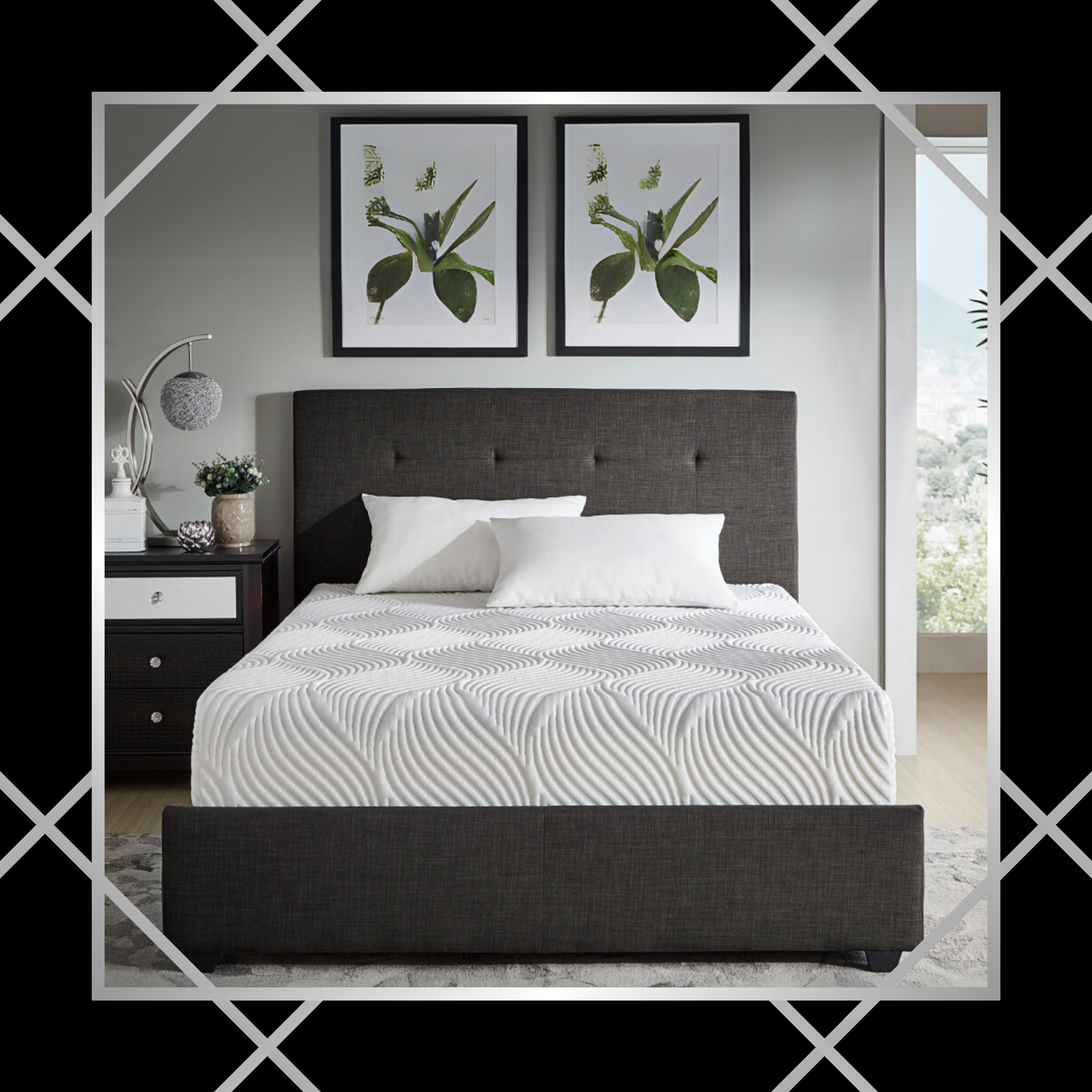 Mattresses: Choose from a variety of sizes, materials, and firmness levels to find the perfect mattress that suits your sleep preferences and ensures a restful night's sleep.