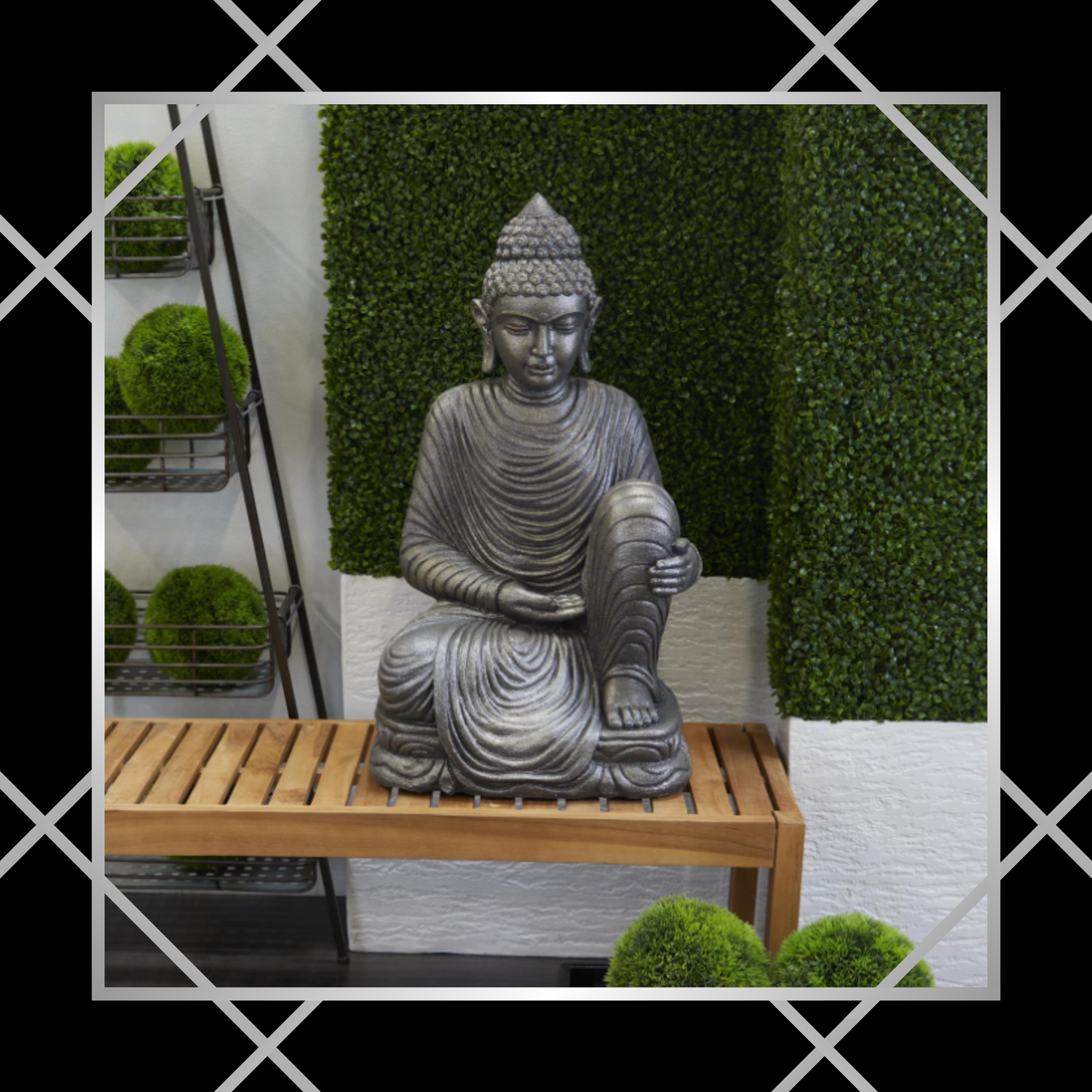 Outdoor Decorative Accents:  From outdoor rugs and decorative pillows to planters, lanterns, and fountains, our selection offers a variety of options to make your backyard, patio, or garden feel like an extension of your home. 