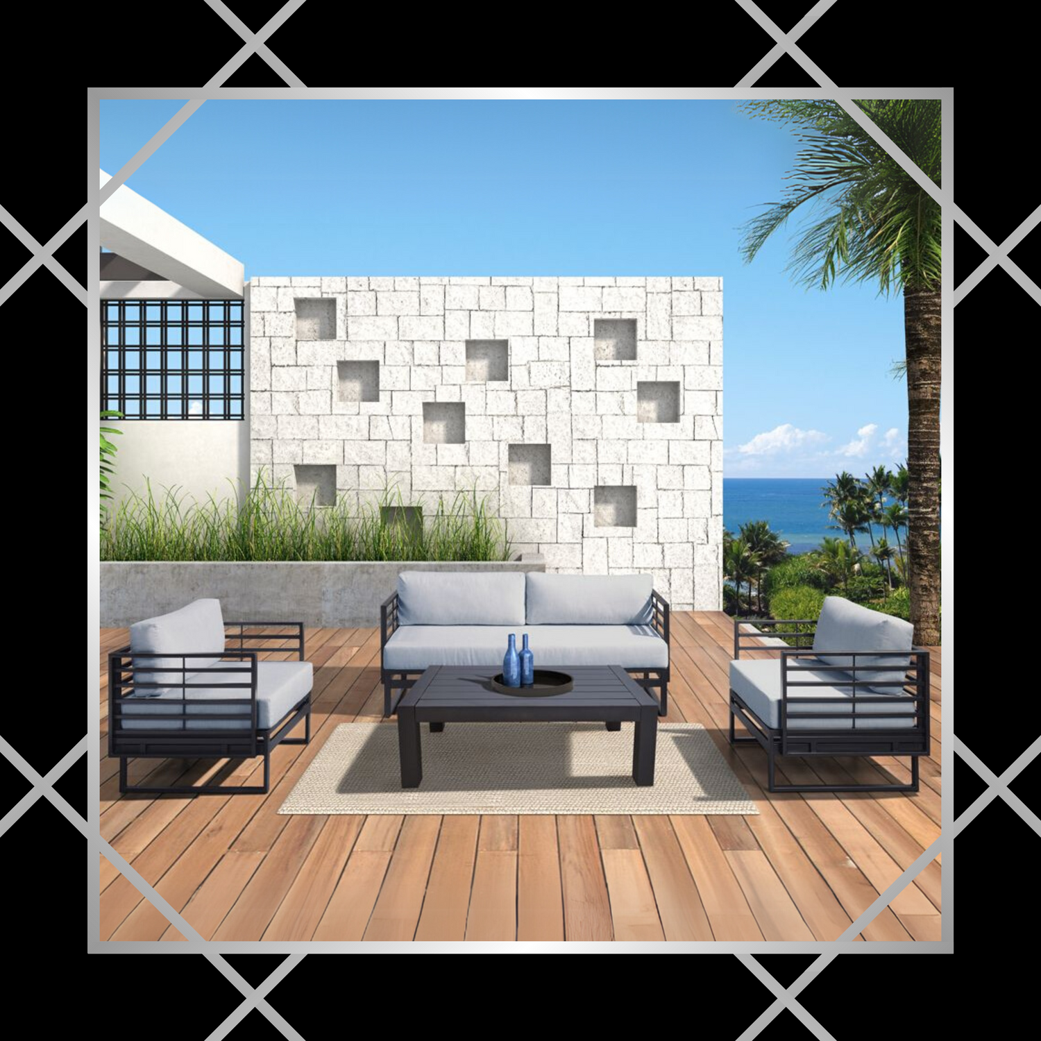 Outdoor Seating and Lounging Sets: Choose from a wide range of stylish and comfortable furniture sets that combine seating, tables, and lounging options for relaxation and entertainment.