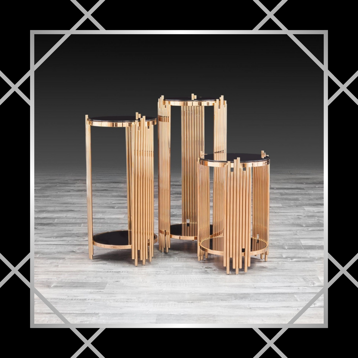 Pedestals: These functional and decorative pieces can serve as display stands for sculptures, vases, or floral arrangements, or simply stand alone as a stunning focal point in your room.