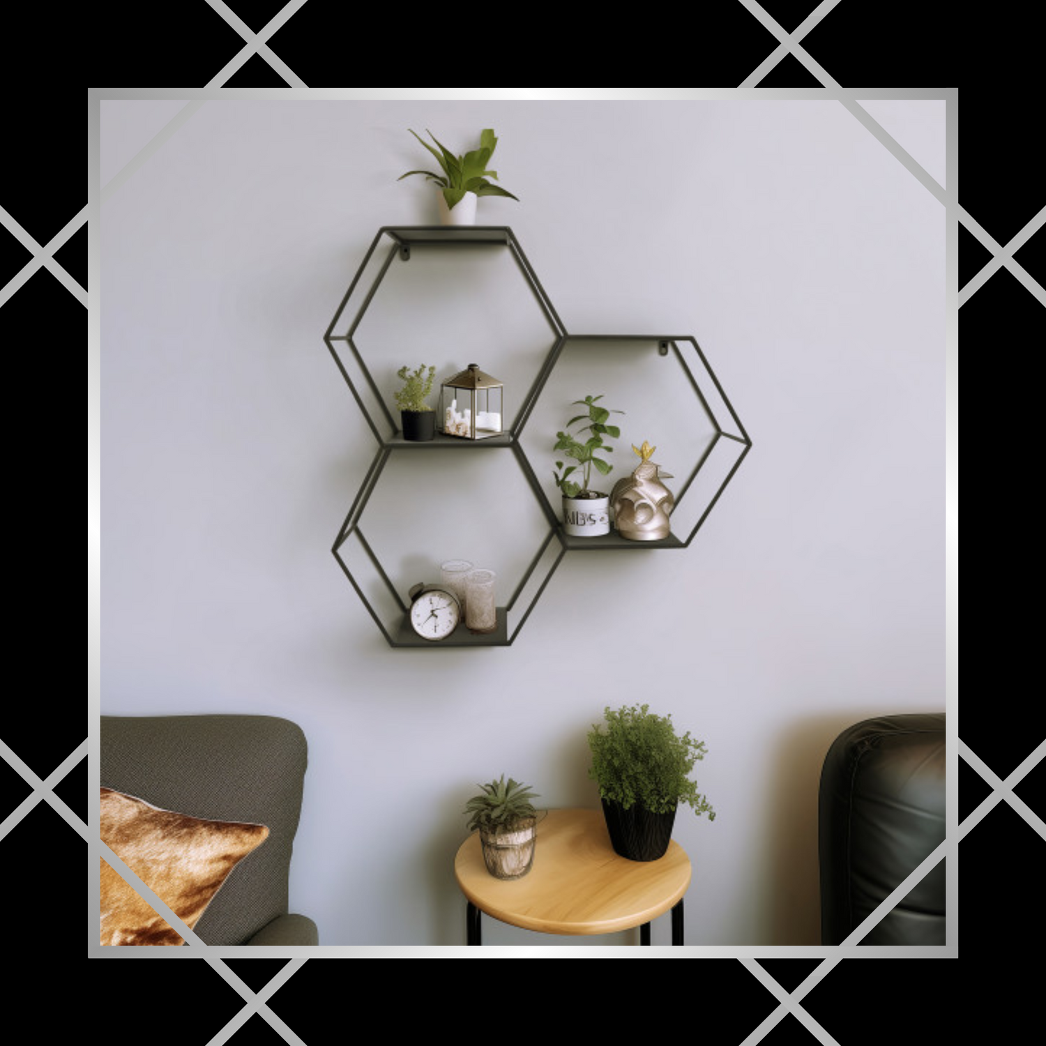 Wall Shelves: Create a unique and functional display with our collection of Wall Shelves. These floating and mounted shelves offer a sleek and minimalist way to showcase your favorite books, photographs, and decorative items.