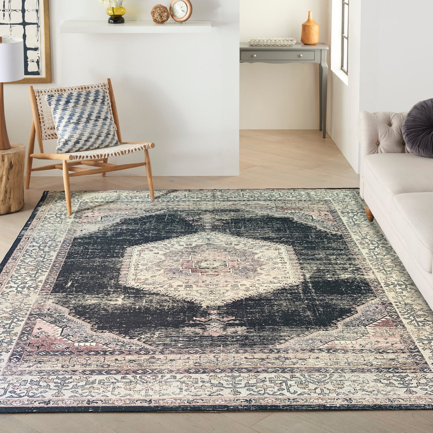 Elevate Persianesque IV Area Rug, Black