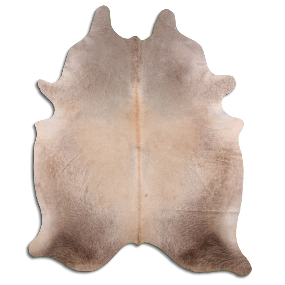 Authentic Leather Hides, Cowhide Area Rug, Light Champagne