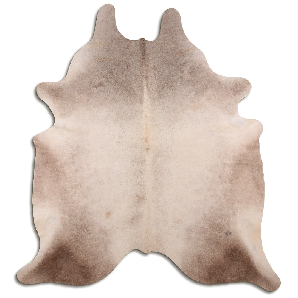 Authentic Leather Hides, Cowhide Area Rug, Light Champagne