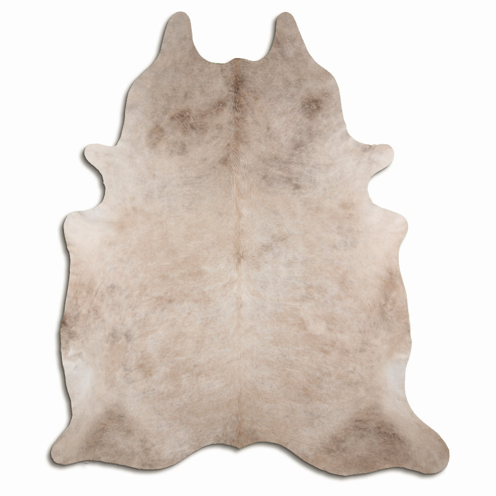 Authentic Leather Hides, Cowhide Area Rug, Light Champagne