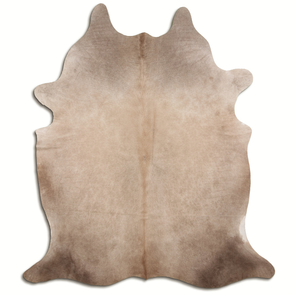 Authentic Leather Hides, Cowhide Area Rug, Light Champagne