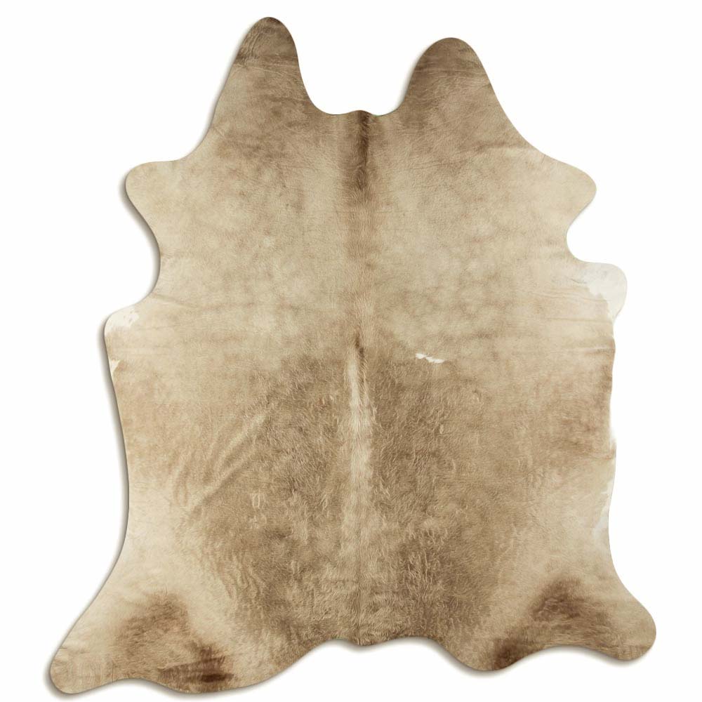 Authentic Leather Hides, Cowhide Area Rug, Light Champagne