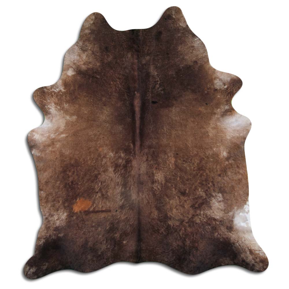 Authentic Leather Hides, Cowhide Area Rug, Dark Champagne