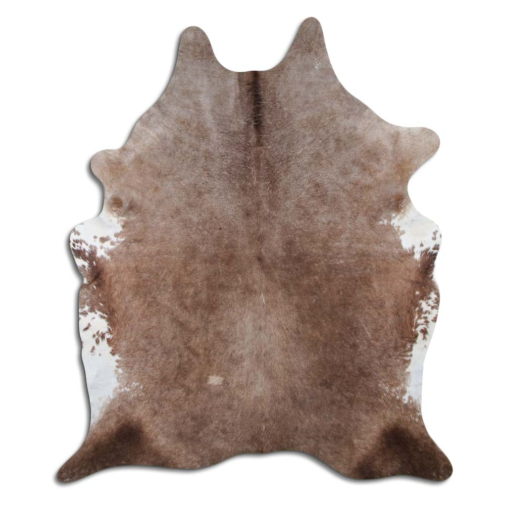Authentic Leather Hides, Cowhide Area Rug, Dark Champagne
