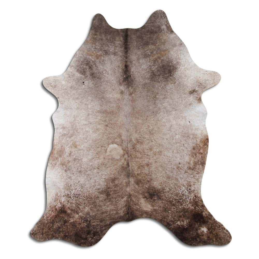 Authentic Leather Hides, Cowhide Area Rug, Dark Champagne