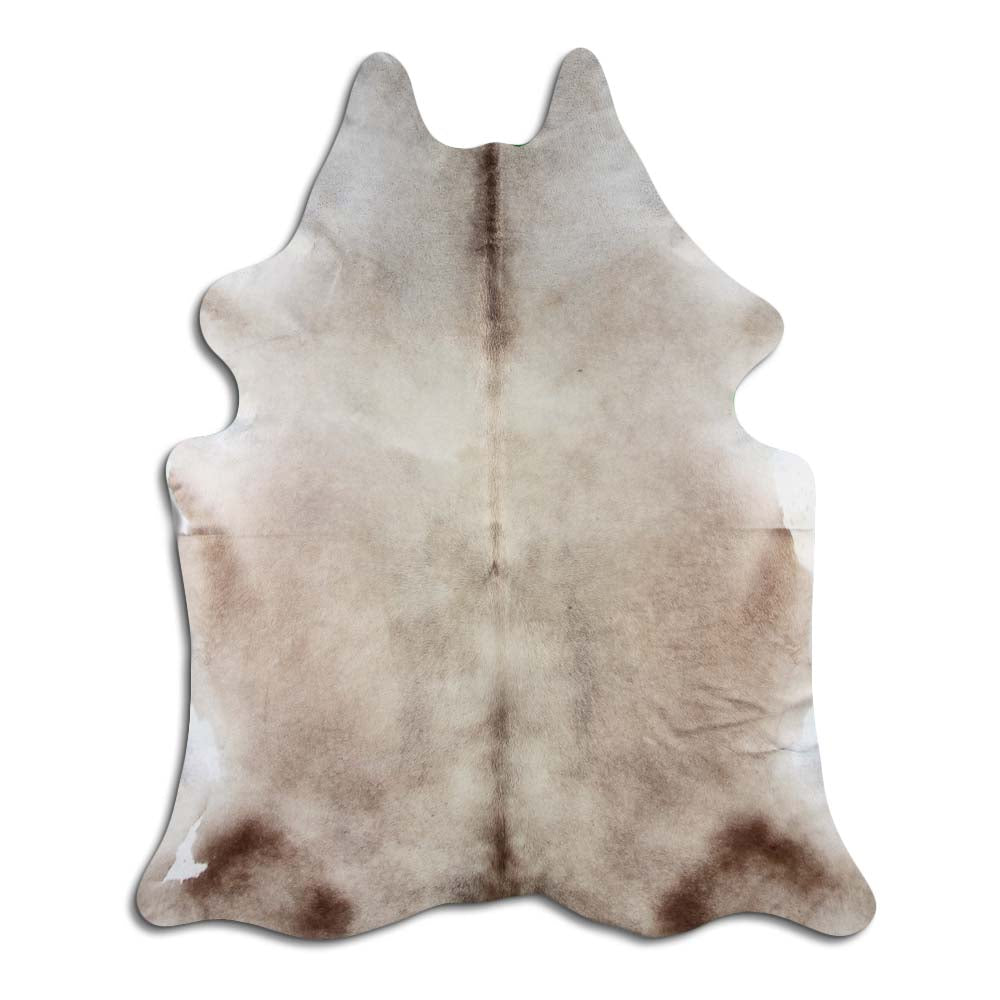 Authentic Leather Hides, Cowhide Area Rug, Dark Champagne