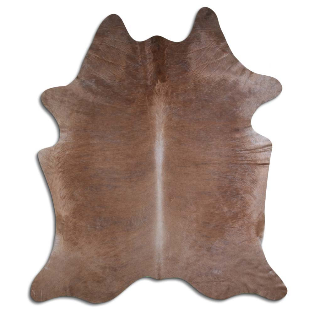 Authentic Leather Hides, Cowhide Area Rug, Dark Champagne