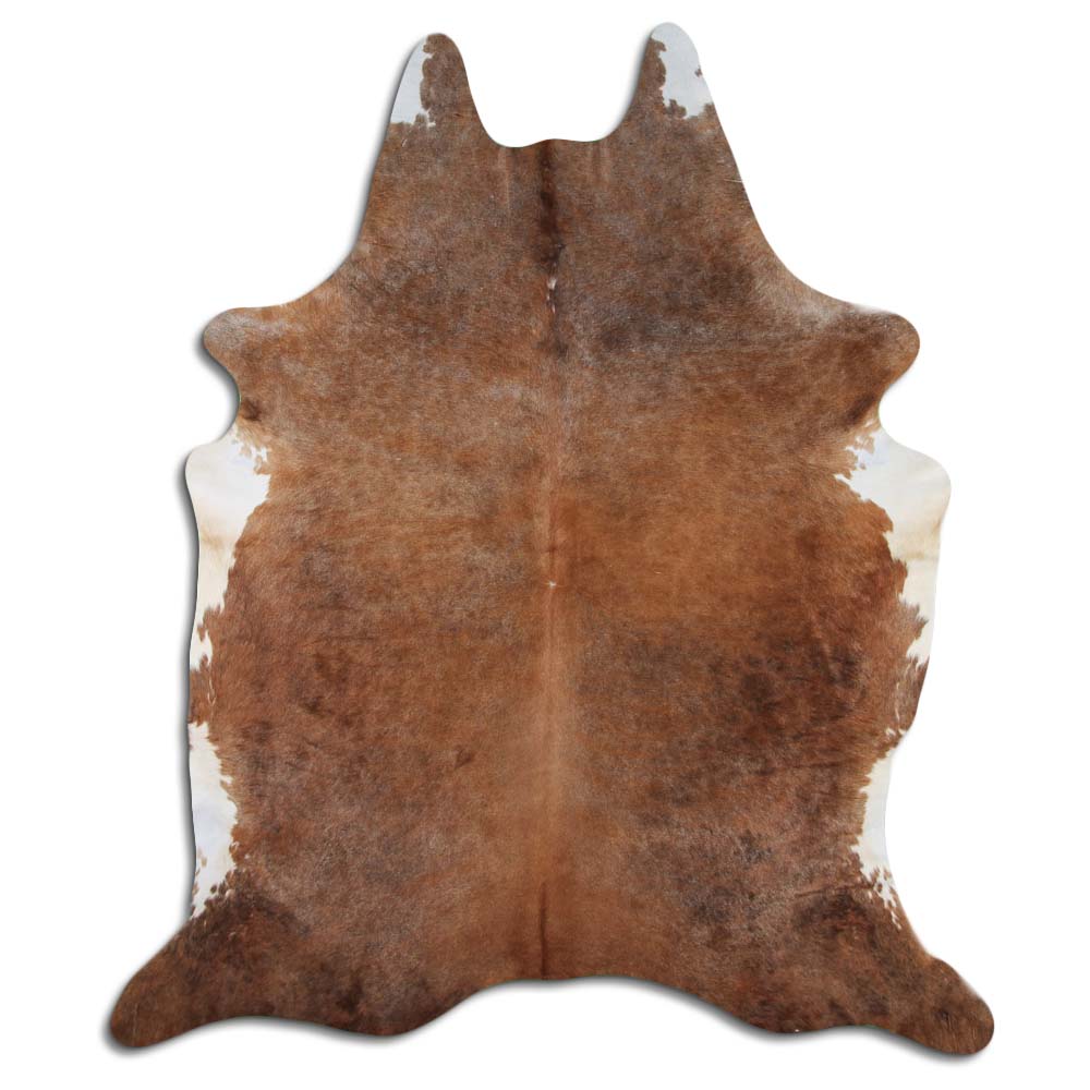 Authentic Leather Hides, Cowhide Area Rug, Dark Champagne