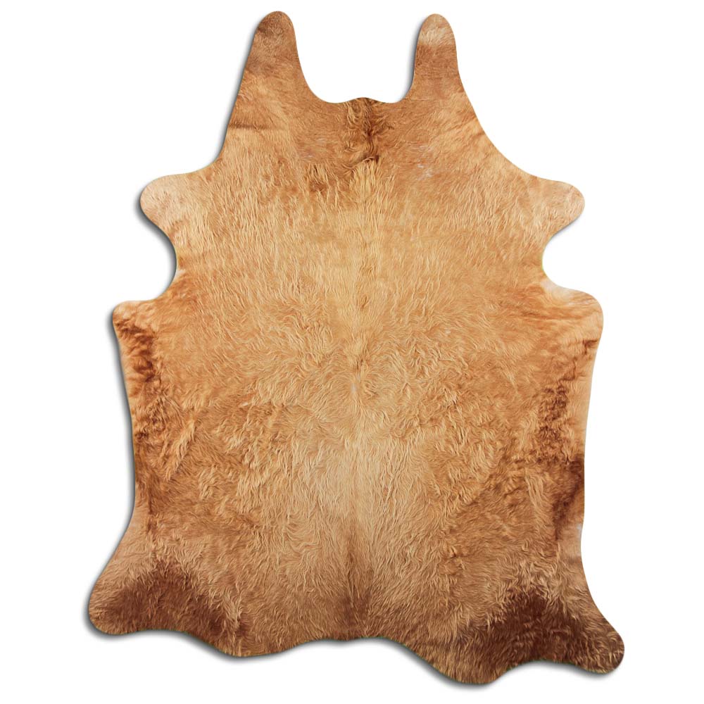 Authentic Leather Hides, Cowhide Area Rug, Caramel