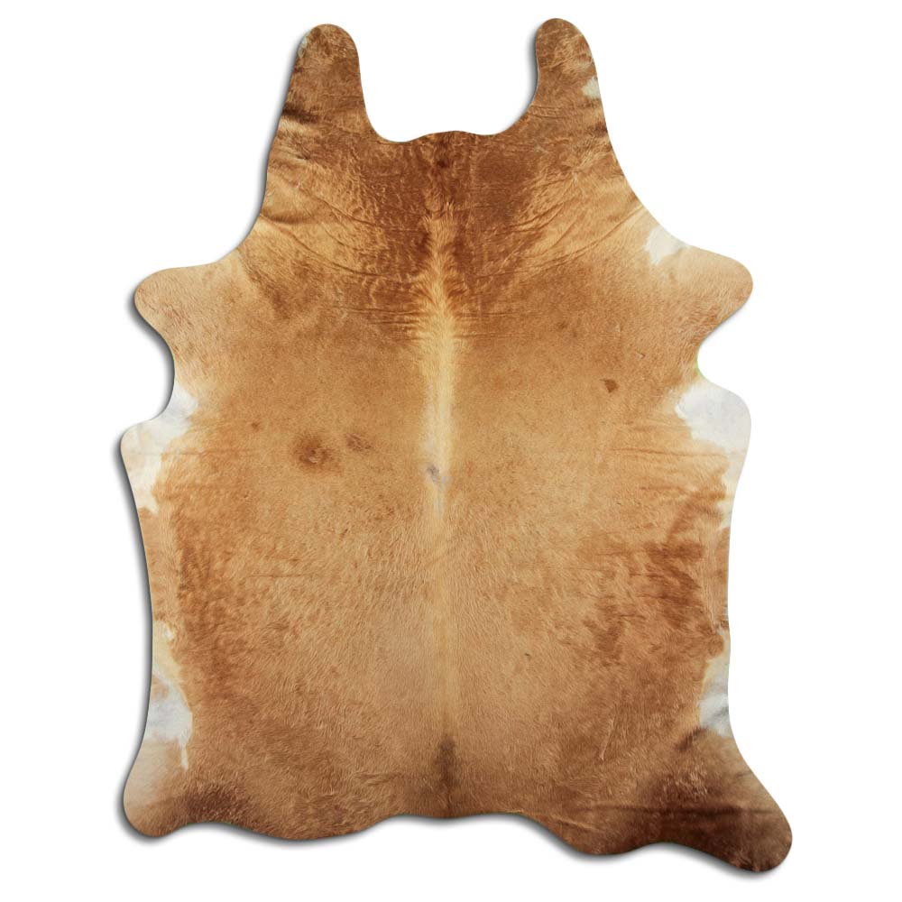 Authentic Leather Hides, Cowhide Area Rug, Caramel