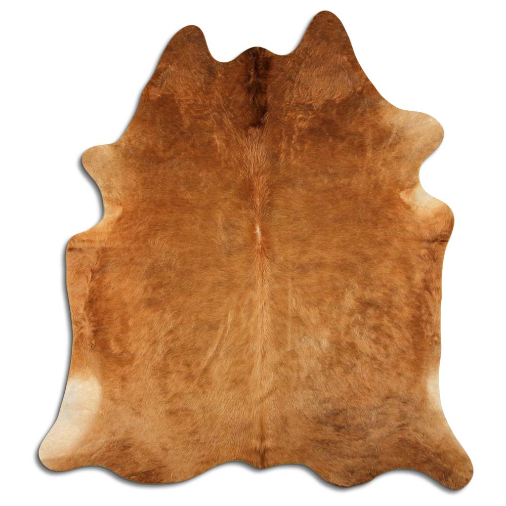 Authentic Leather Hides, Cowhide Area Rug, Caramel