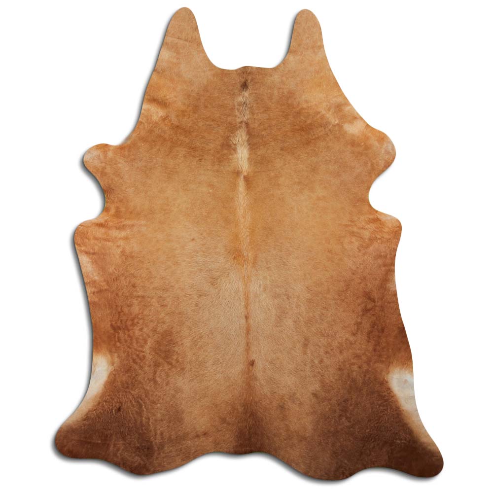 Authentic Leather Hides, Cowhide Area Rug, Caramel