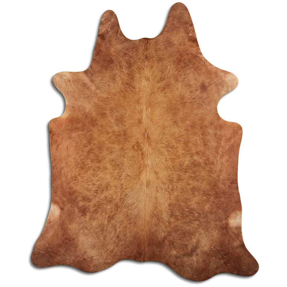 Authentic Leather Hides, Cowhide Area Rug, Caramel