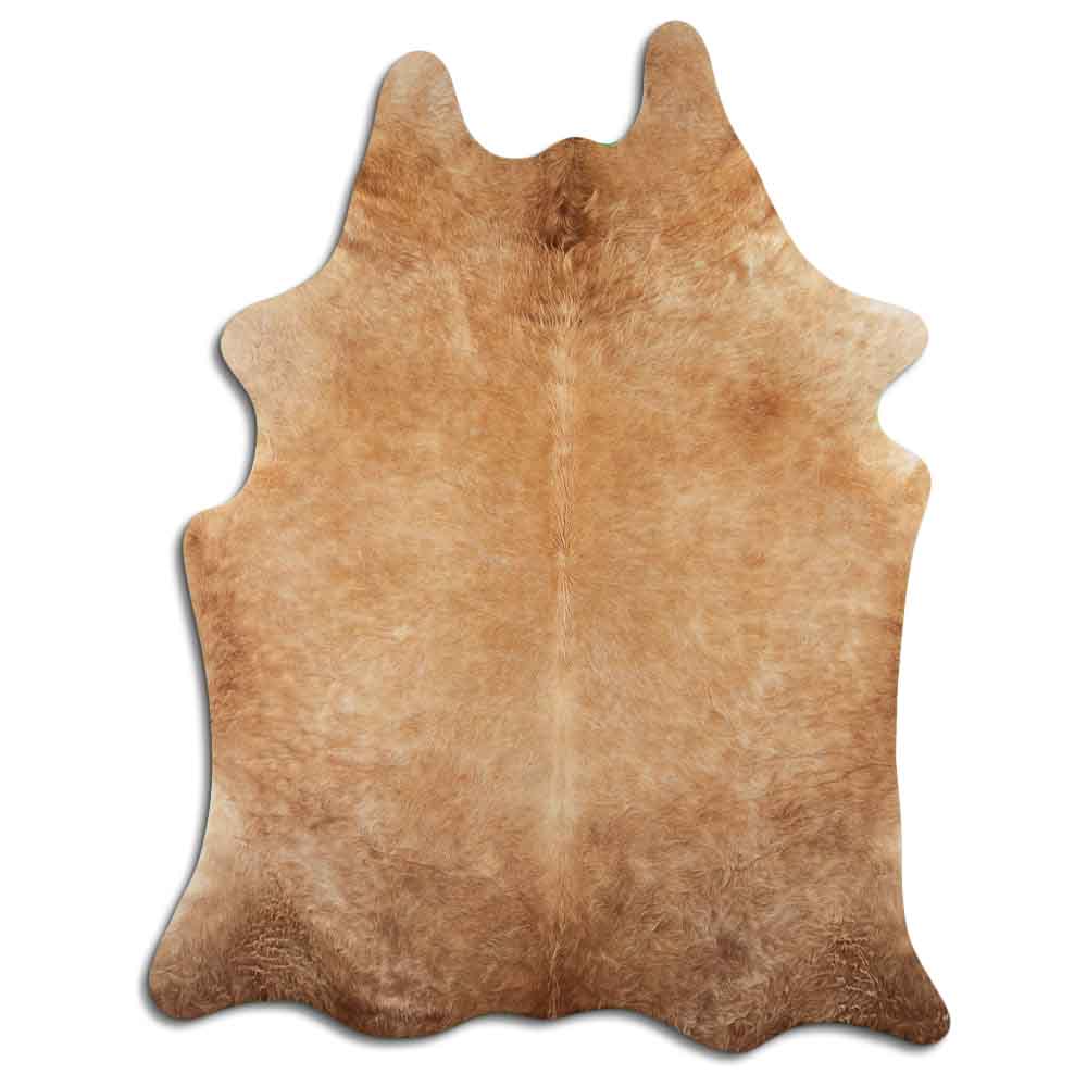 Authentic Leather Hides, Cowhide Area Rug, Caramel