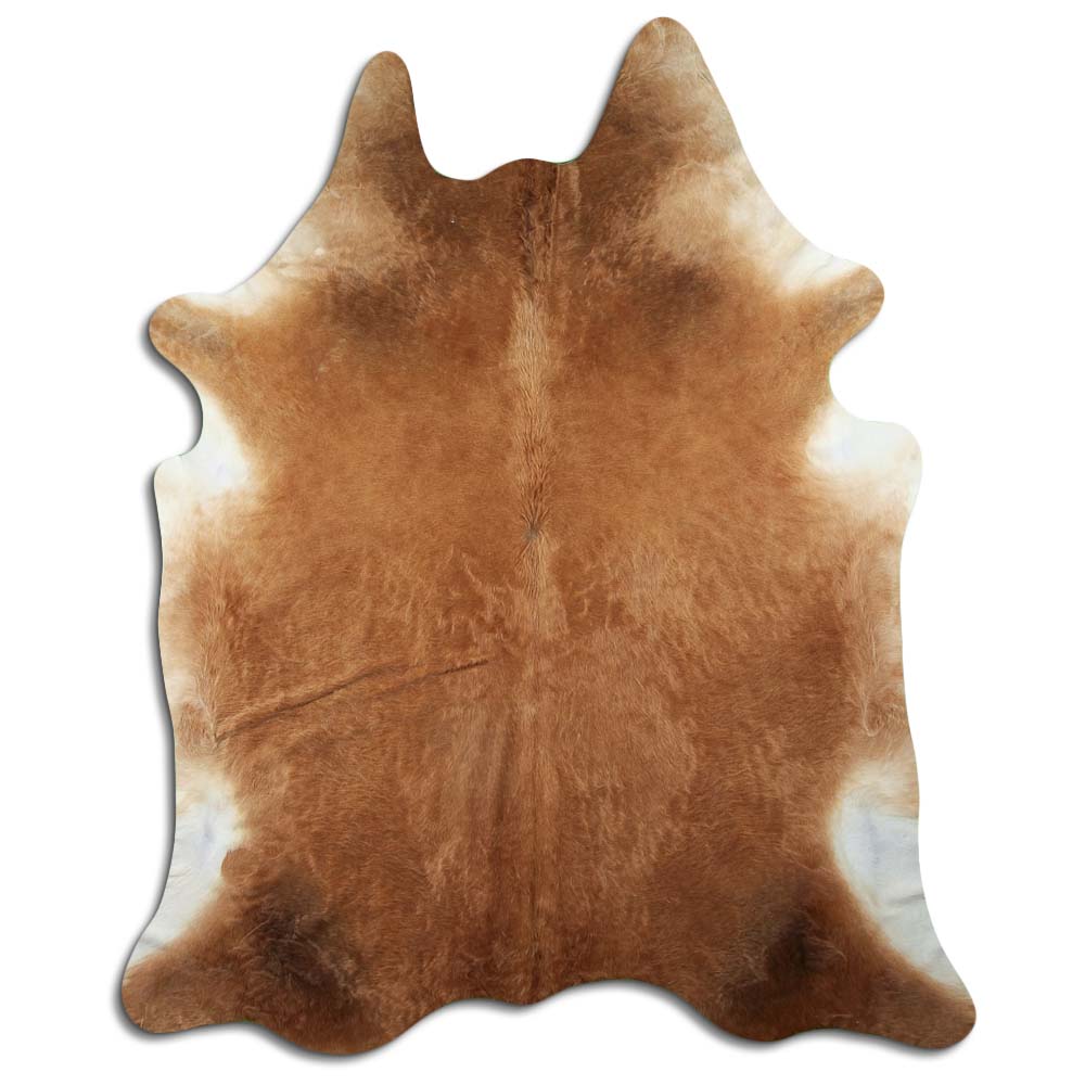 Authentic Leather Hides, Cowhide Area Rug, Caramel