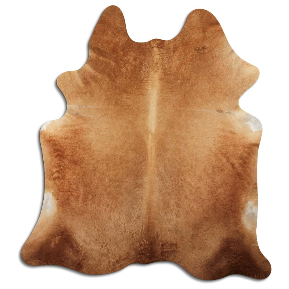 Authentic Leather Hides, Cowhide Area Rug, Caramel