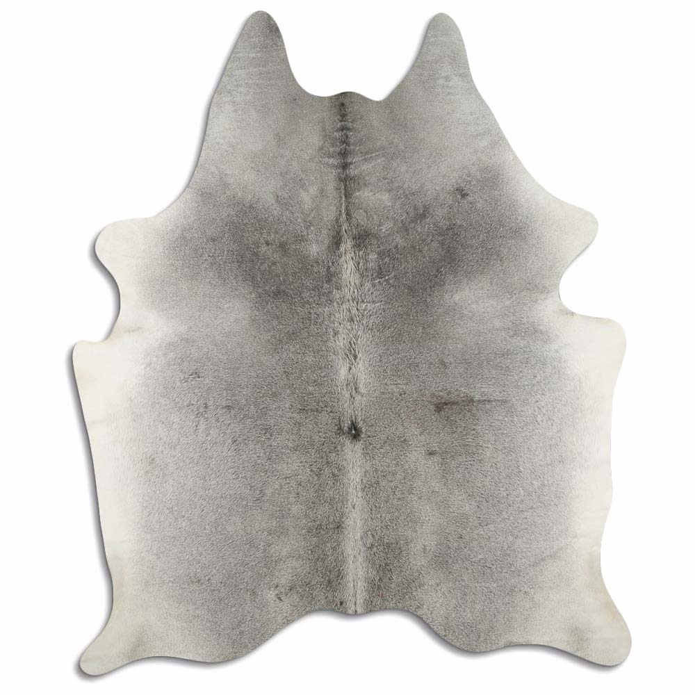 Authentic Leather Hides, Cowhide Area Rug, Gray