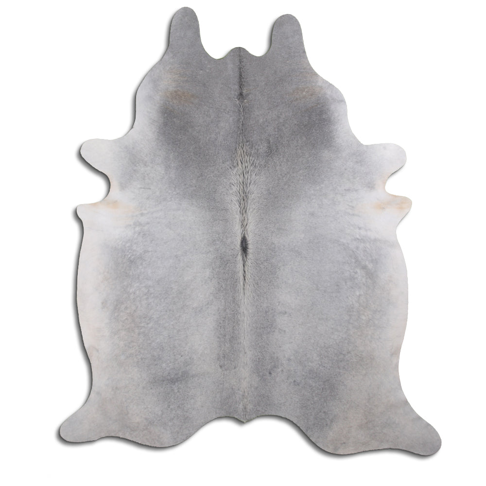 Authentic Leather Hides, Cowhide Area Rug, Gray
