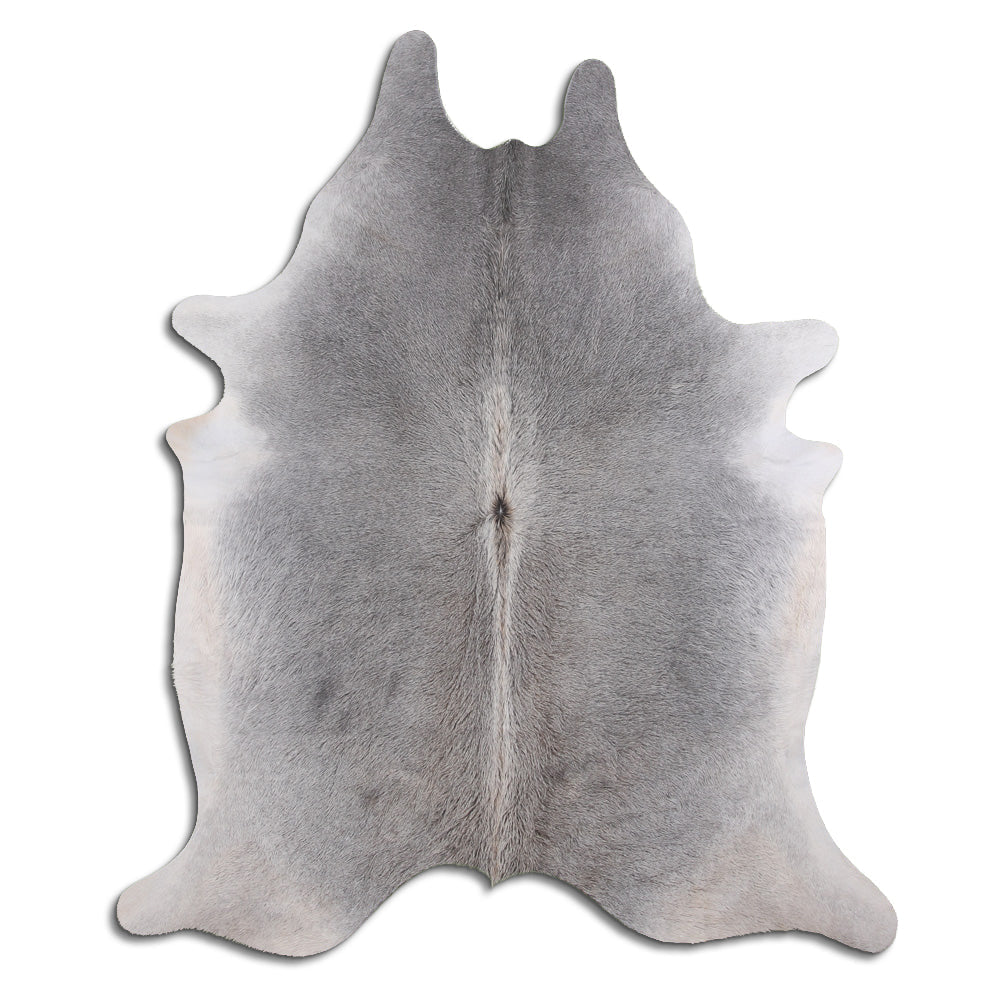 Authentic Leather Hides, Cowhide Area Rug, Gray