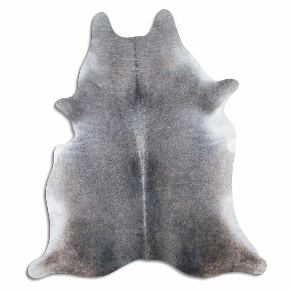 Authentic Leather Hides, Cowhide Area Rug, Gray