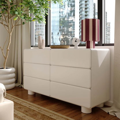 Livvy 6-Drawer Dresser, White