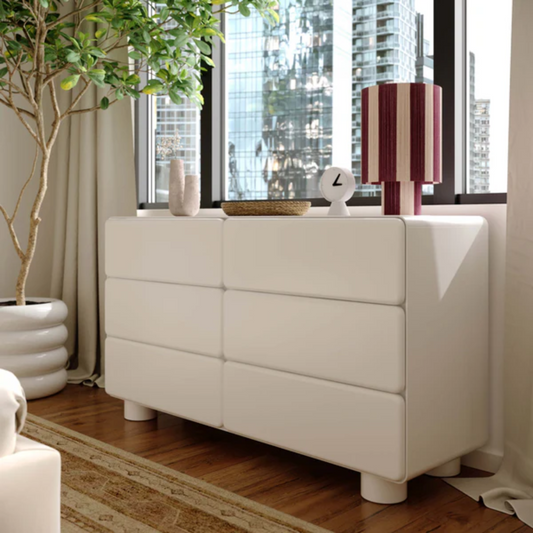 Livvy 6-Drawer Dresser, White