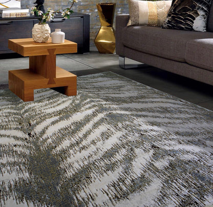 Maximus String Theory Indoor | Outdoor Area Rug, Gray