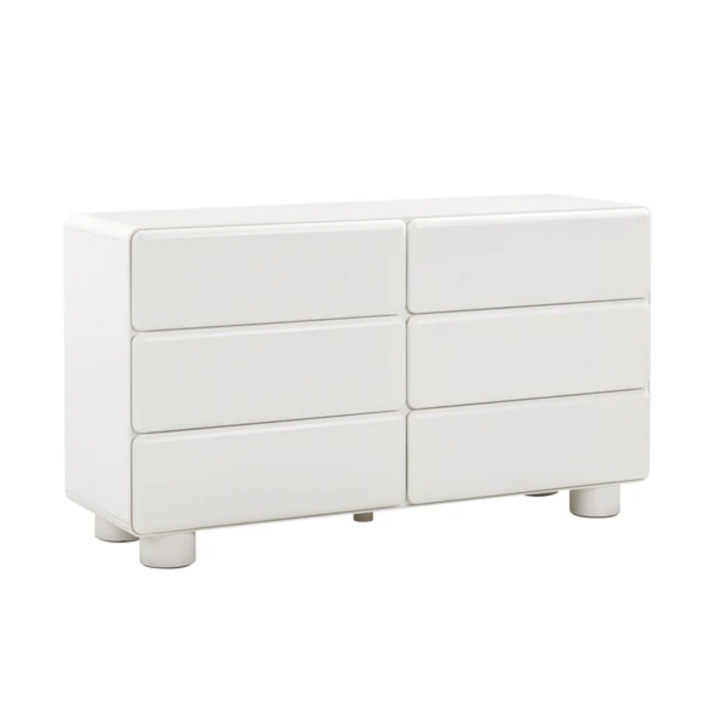 Livvy 6-Drawer Dresser, White