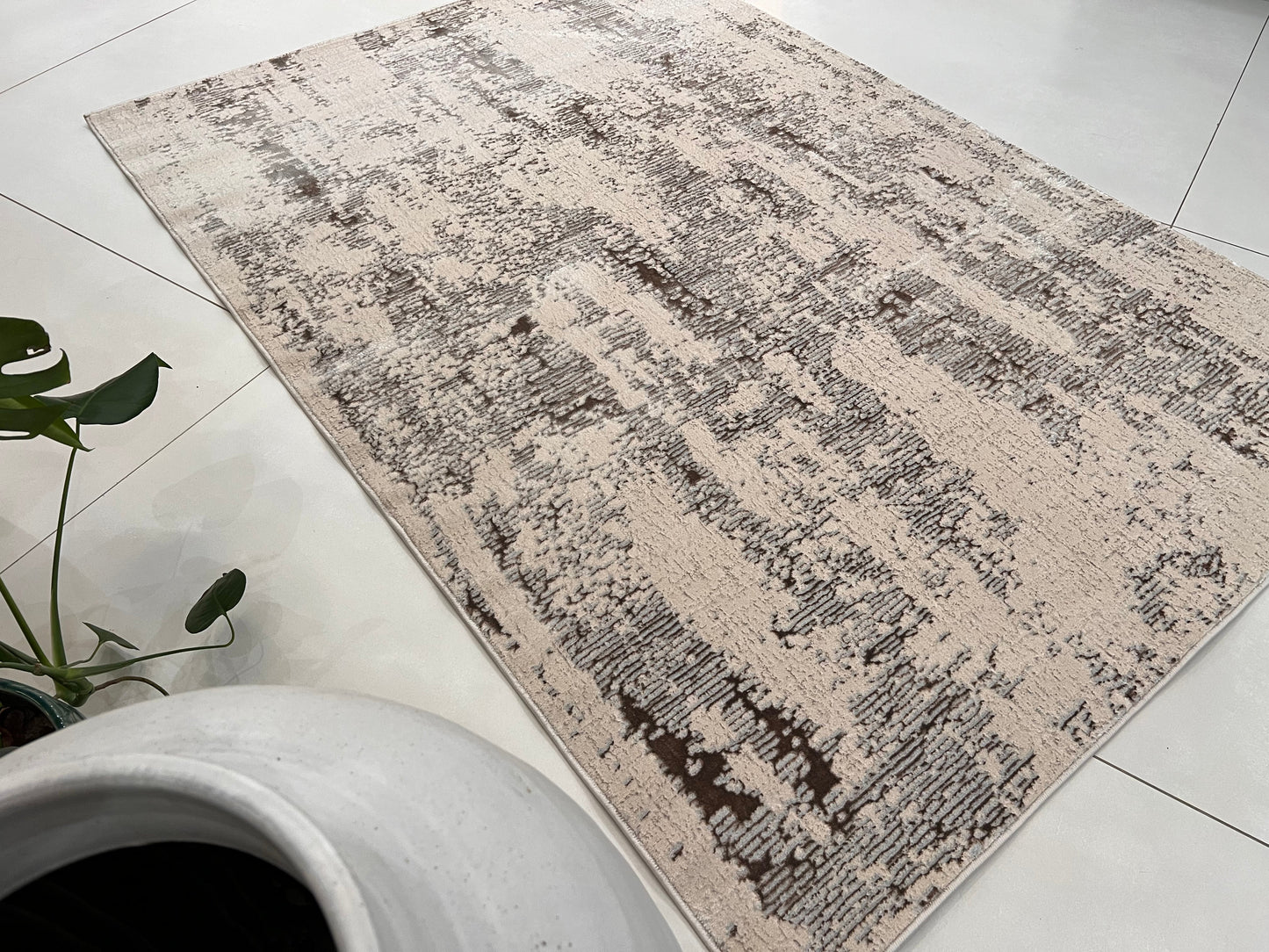 Biv Winter Forest Indoor | Outdoor Area Rug, Gray & Silver