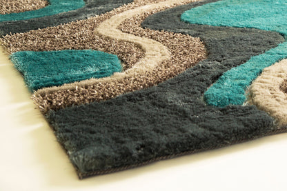S.V.D. Fluvial Area Rug, Assorted Multicolor