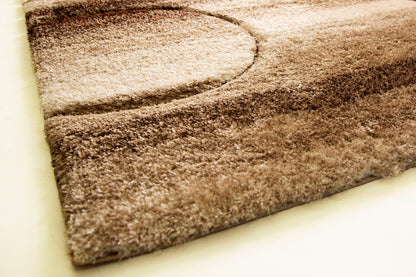 Sorrento 3D Pole Shift Shag Area Rug, Earth