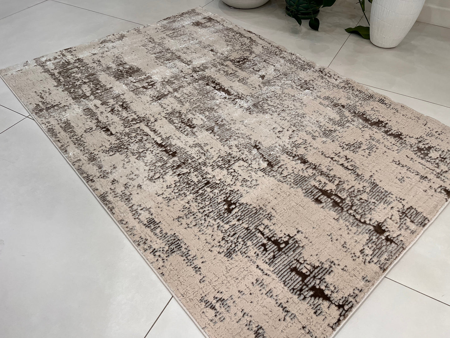 Biv Winter Forest Indoor | Outdoor Area Rug, Gray & Silver