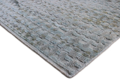 Finite Mosaics, Effervescence Area Rug, Gray & Teal